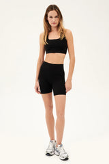 Sprint High Waist 6" Rigor Short - Black