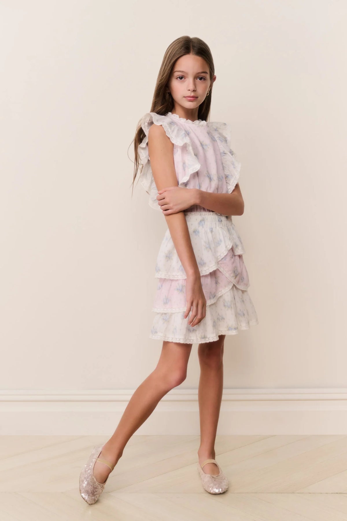 Tween Decker Mixed Print Dress