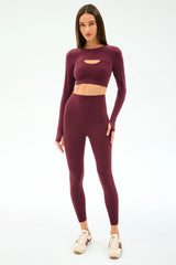 Amelia Airweight Lite Shrug - Dark Cherry