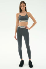 Cali Active Rib Bra - Heather Grey