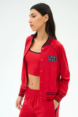 Hayes Varsity Rigor Jacket - Pirate Red