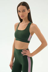 Lexi Rigor Bra - Military/Blush