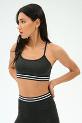 Cali Active Rib Bra - Heather Graphite