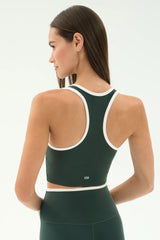 Amber Airweight Bralette - Military/White
