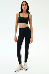 Cait Rigor Bra - Black/Grass