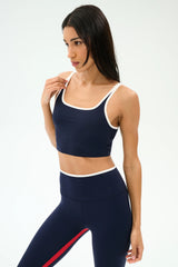 Cait Rigor Bralette - Indigo/White