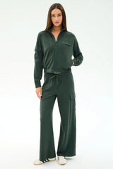 Peaches Airweight Cargo Jacket - Military